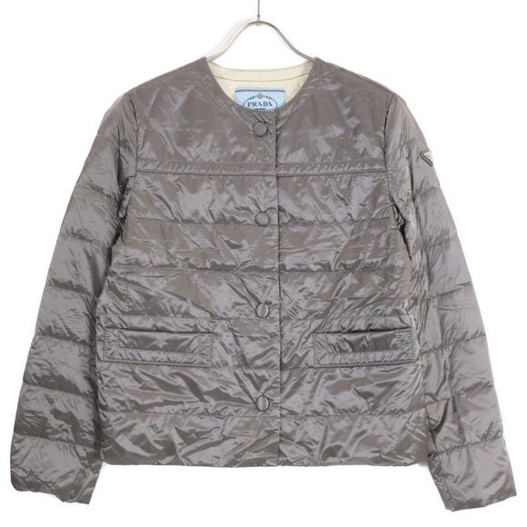 Prada29b831 Collarless Light Down 42